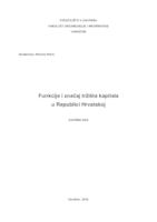 prikaz prve stranice dokumenta Funkcije i značaj tržišta kapitala u RH