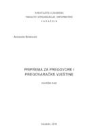 prikaz prve stranice dokumenta Priprema za pregovore i pregovaračke vještine