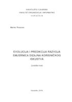 prikaz prve stranice dokumenta Evolucija i predikcija razvoja smjernica dizajna korisničkog iskustva