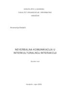 prikaz prve stranice dokumenta Neverbalna komunikacija u interkulturalnoj interakciji