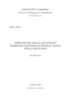 prikaz prve stranice dokumenta Komparativna analiza uspješnosti odabranih zastupnika za prodaju i servis vozila u Hrvatskoj