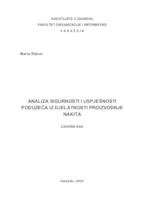prikaz prve stranice dokumenta Analiza sigurnosti i uspješnosti poduzeća iz djelatnosti prozvodnje nakita