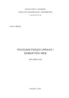 prikaz prve stranice dokumenta Povezani podaci uprave i Semantički Web