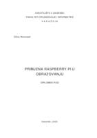 prikaz prve stranice dokumenta Primjena Rasberry Pi u obrazovanju