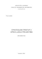 prikaz prve stranice dokumenta Strategijski pristup u upravljanju projektima