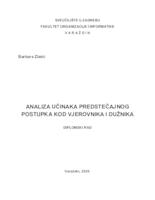 prikaz prve stranice dokumenta Analiza učinaka predstečajnih postupaka kod vjerovnika i dužnika