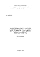 prikaz prve stranice dokumenta Poduzetnika aktivnost diplomanata Ekonomike poduzetništva