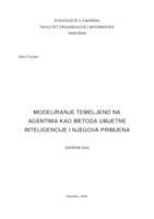 prikaz prve stranice dokumenta Modeliranje temeljeno na agentima kao metoda umjetne inteligencije i njegova primjena