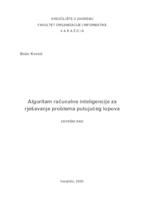 prikaz prve stranice dokumenta Algoritam računalne inteligencije za rješavanje problema putujućeg lopova