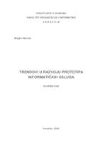 prikaz prve stranice dokumenta Trendovi u razvoju prototipa informatičkih usluga