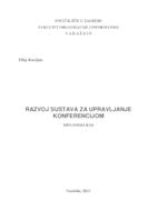 prikaz prve stranice dokumenta Razvoj sustava za upravljanje konferencijom