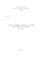 prikaz prve stranice dokumenta Utjecaj usmene predaje u online okruženju na kupnju