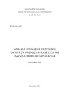 prikaz prve stranice dokumenta Analiza i primjena razvojnih okvira za prepoznavanje lica pri razvoju mobilnih aplikacija