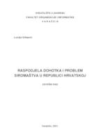 prikaz prve stranice dokumenta Raspodjela dohotka i problem siromaštva u Republici Hrvatskoj