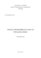 prikaz prve stranice dokumenta Razvoj programskog alata za procjenu rizika