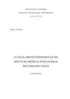 prikaz prve stranice dokumenta Utjecaj mikrotransakcija na razvitak modela poslovanja računalnih igara