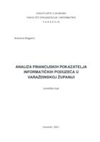 prikaz prve stranice dokumenta Analiza financijskih pokazatelja informatičkih poduzeća u Varaždinskoj županiji