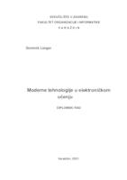 prikaz prve stranice dokumenta Moderne tehnologije u elektroničkom učenju