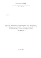 prikaz prve stranice dokumenta Analiza primjenljivosti normi ISO / IEC 25000 u proizvodnji programske opreme 