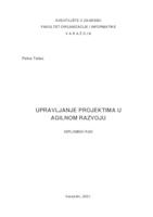 prikaz prve stranice dokumenta Upravljanje projektom u agilnom razvoju