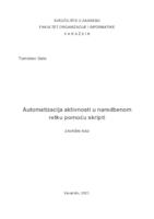 prikaz prve stranice dokumenta Automatizacija aktivnosti u naredbenom retku pomoću skripti