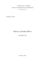 prikaz prve stranice dokumenta Razvoj i uporaba RDF-a