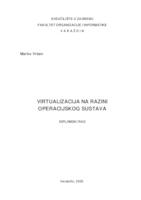 prikaz prve stranice dokumenta Virtualizacija na razini operacijskog sustava