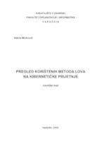 prikaz prve stranice dokumenta Pregled korištenih metoda lova na kibernetičke prijetnje