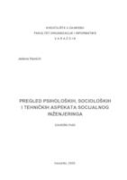 prikaz prve stranice dokumenta Pregled psiholoških, socioloških i tehničkih aspekata socijalnog inženjeringa