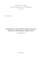 prikaz prve stranice dokumenta Izgradnja skladišta podataka za analizu prodajnih rezultata