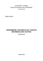 prikaz prve stranice dokumenta Obrambene organizacije i njihovi informacijski sustavi
