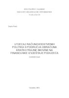 prikaz prve stranice dokumenta Utjecaj računovodstvenih politika s područja obračuna kratkotrajne imovine na financijske izvještaje poduzeća