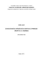 prikaz prve stranice dokumenta Izvanučionička istraživačka  nastava Prirode  i društva u četvrtom razredu