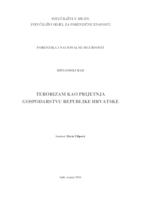 prikaz prve stranice dokumenta Terorizam kao prijetnja gospodarstvu Republike Hrvatske