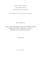 prikaz prve stranice dokumenta Uloga financijsko-računovodstvenog forenzičara u sprječavanju i otkrivanju pranja novca