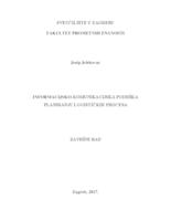 prikaz prve stranice dokumenta Informacijsko-komunikacijska podrška planiranju logističkih procesa