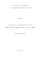prikaz prve stranice dokumenta Analiza financijske isplativosti samostalnog održavanja voznog parka