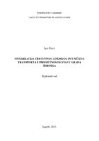 prikaz prve stranice dokumenta Optimizacija cestovnog linijskog putničkog transporta u prometnom sustavu grada Šibenika