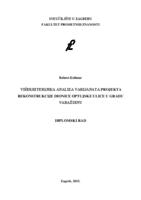 prikaz prve stranice dokumenta Višekriterijska analiza varijanata projekata rekonstrukcije dionice Optujske ulice u gradu Varaždinu