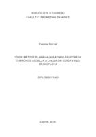prikaz prve stranice dokumenta Izbor metode planiranja radnog rasporeda tehničkog osoblja u linijskom održavanju zrakoplova