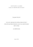prikaz prve stranice dokumenta Analiza prometne infrastrukture u Strategiji prostornog razvoja Republike Hrvatske
