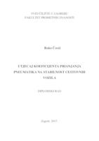 prikaz prve stranice dokumenta Utjecaj koeficijenta prianjanja pneumatika na stabilnost cestovnih vozila