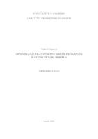 prikaz prve stranice dokumenta Optimiranje transportne mreže primjenom matematičkog modela