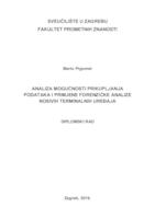 prikaz prve stranice dokumenta Analiza mogućnosti prikupljanja podataka i primjene forenzičke analize nosivih terminalnih uređaja