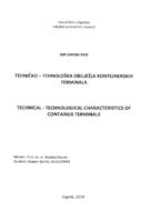 prikaz prve stranice dokumenta Tehničko-tehnološka obilježja kontejnerskih terminala