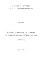 prikaz prve stranice dokumenta Bespilotne letjelice u funkciji unaprijeđenja logističkih procesa