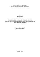 prikaz prve stranice dokumenta Modeliranje i analiza učinkovitosti željezničkog prometa na pruzi Zagreb Glavni kolodvor - Rijeka