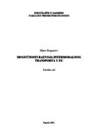 prikaz prve stranice dokumenta Mogućnosti razvoja intermodalnog transporta u EU