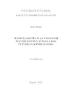 prikaz prve stranice dokumenta Tehnička rješenja za smanjenje štetnih ispušnih plinova kod četverotaktnih motora