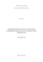 prikaz prve stranice dokumenta Usporedni prikaz alata za postupak forenzičke analize sustava bespilotnih zrakoplova